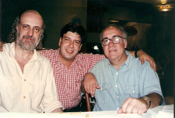 aldir, edu e tostão no bar lagoa, 1998